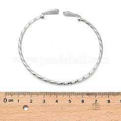 Messing-Armreife mit Mikropflaster und klaren Zirkonia für Damen&nbsp;LS-BJEW-B145-08G-03