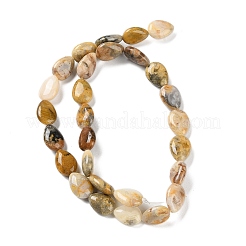 Brins de perles d'agate en dentelle folle naturelle&nbsp;G-K357-A03-01
