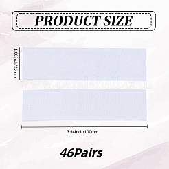 46 par de cintas de nailon autoadhesivas con gancho y bucle de poliéster&nbsp;DIY-CY0003-66B