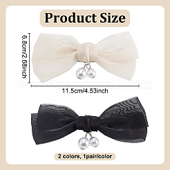 2 Paar Schuhschnallenclips aus Legierung in 2 Farben&nbsp;FIND-GO0003-50
