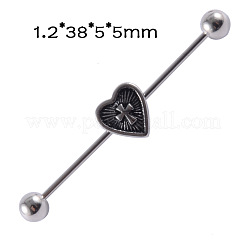 Orecchini lunghi a barretta per cartilagine in acciaio inossidabile 304&nbsp;FS-WGA4435-14