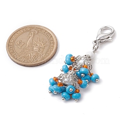 Décorations de pendentif de perles de rocaille en verre&nbsp;HJEW-MZ00057