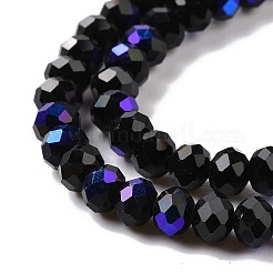Chapelets de perles en verre opaque de couleur unie&nbsp;EGLA-A044-P8mm-L18