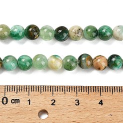Natürliche grüne Linie Jaspis Perlenstränge&nbsp;G-B128-A03-02