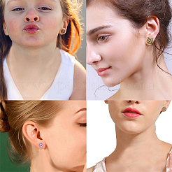 Aretes de madera natural&nbsp;EJEW-SC0001-22P