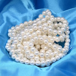Colore ab placcato conchiglia perle fili di perline rotondo&nbsp;X-BSHE-L011-6mm-C001