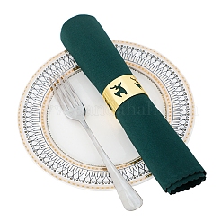 Ronds de serviette en fer et alliage de noël&nbsp;XMAS-K001-02D