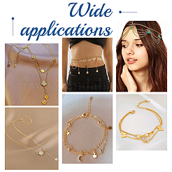 DIY Messing-Kabelketten-Armbänder-Halsketten-Bausätze&nbsp;DIY-UN0006-22C