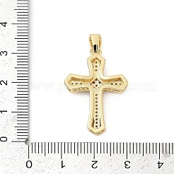 Ottone micro spianare pendenti zirconi&nbsp;KK-U058-14G