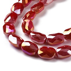 Fili di perle di vetro elettrolitico sfaccettato&nbsp;GLAA-G092-C03