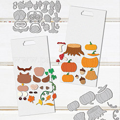 Eule & Herbstkürbis Stanzschablonen aus Kohlenstoffstahl&nbsp;DIY-WH0309-2182
