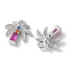 Pendentifs avec zircon cubiques à micro-pavés en laiton&nbsp;KK-P290-58P