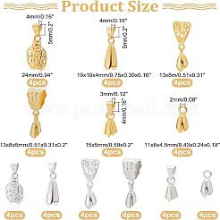 48 pz 12 pizzichi da ghiaccio in ottone stile pizzichi&nbsp;KK-FH0003-62