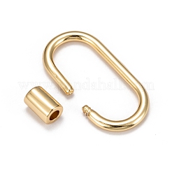 Messingschraube Karabiner Schloss Charms&nbsp;X-KK-T047-07G