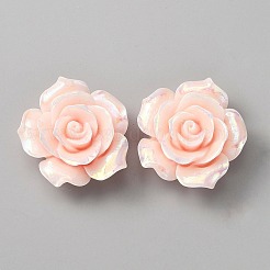 Cabochons di opaco resina&nbsp;RESI-WH0013-18B