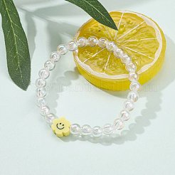 Braccialetti per bambini elasticizzati con perline acriliche trasparenti&nbsp;BJEW-JB06324