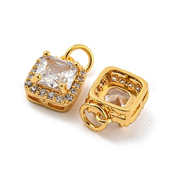 Pendentifs en laiton zircon cubique transparent&nbsp;KK-G490-23G