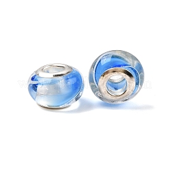 Mischarten handgedrehten lampwork großen Loch Unterlegscheibe European Beads&nbsp;LPDL-L003-03