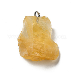 Rohe raue natürliche Citrinanhänger&nbsp;G-A028-01G