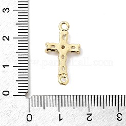 Ciondoli connettore in ottone con pavé di zirconi cubici trasparenti&nbsp;KK-H529-39A-G