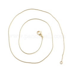 Collane a catena serpentina in ottone placcato a cremagliera per donna&nbsp;NJEW-P265-14G-B02