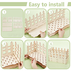 Holzvasenbausätze für Blumensträuße&nbsp;DIY-WH0010-90