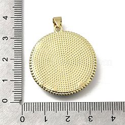 Colgante micropavé cubic zirconia de latón&nbsp;KK-C090-05C-02