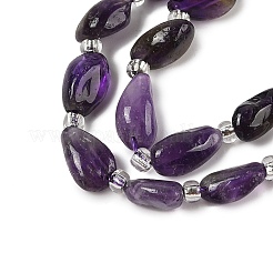 Natürlichen Amethyst Perlen Stränge&nbsp;G-Q023-D01-01