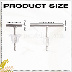 2 Paar Ohrstecker aus Metalllegierung für Damen&nbsp;EJEW-LP0013-03P