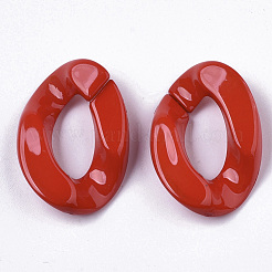 Anelli acrilici opachi collega&nbsp;OACR-S036-001B-G06