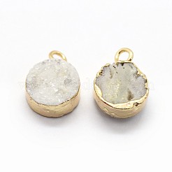 Natürliche Druzy Quartz Anhänger / charms&nbsp;G-P396-07G-03