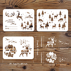 Modèles de pochoirs de peinture de dessin en plastique&nbsp;DIY-WH0172-860
