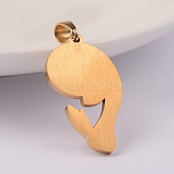 Pendentifs en acier inoxydable 304 avec placage ionique (IP)&nbsp;STAS-K162-089G