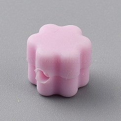 Perles focales en silicone à fleurs&nbsp;SIL-TAC0008-10K