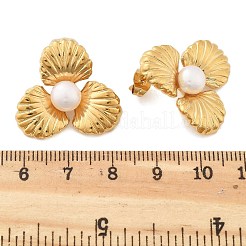 Orecchini a bottone in acciaio inossidabile 304&nbsp;EJEW-S246-07G