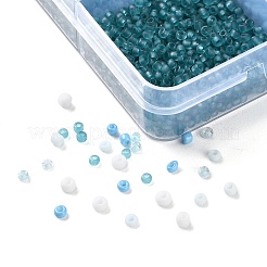 Fai da te 15 griglie perline in plastica ABS e vetro creazione di gioielli kit per trovare perline&nbsp;DIY-G119-02F