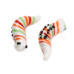 Figuritas de gusanos hechas a mano con vidrio soplado&nbsp;LA-CBA77D3-01B