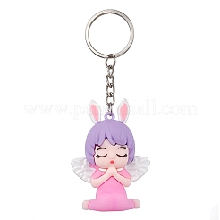 Portachiavi con pendenti in pvc a forma di angelo da 2 pz&nbsp;KEYC-JKC00685