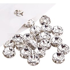 Messing versilbert Mittleren Osten Strass Zwischenperlen&nbsp;RB-PH0001-07S-NF