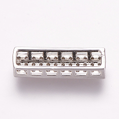 Messing Mikro ebnen Zirkonia Anhänger&nbsp;ZIRC-E119-91P