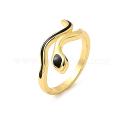 Anelli polsino in ottone smaltato per donna&nbsp;RJEW-F188-04G-01
