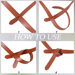 1 ceinture à nœud en similicuir PU&nbsp;AJEW-CL0001-42B