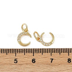 Pendentifs avec zircon cubiques à micro-pavés en laiton&nbsp;KK-R230-01G