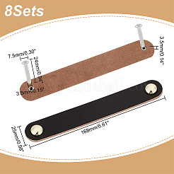 Griffband für Schranktüren und Schubladen aus Rindsleder&nbsp;DIY-WH0430-196C-01