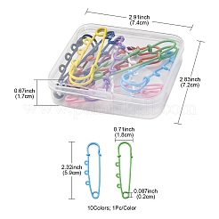 Risultati spilla in ferro verniciato a spruzzo 10 pz 10 colori&nbsp;IFIN-YW0001-55A
