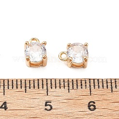 Colgante micropavé cubic zirconia de latón&nbsp;KK-D382-04G-02