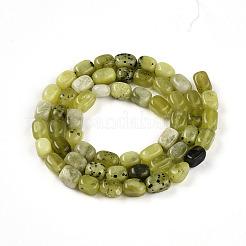 Natur Xiuyan Jade Perlen Stränge&nbsp;G-N346-04A-12