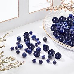 120 Stück 3 Stile natürliche Lapislazuli-Perlenstränge&nbsp;G-NB0003-68