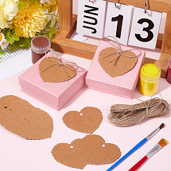 200 etichetta regalo in carta kraft bianca&nbsp;CDIS-SP0001-10A