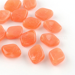 Rhombus Nachahmung Edelstein Acryl-Perlen&nbsp;X-OACR-R041-M